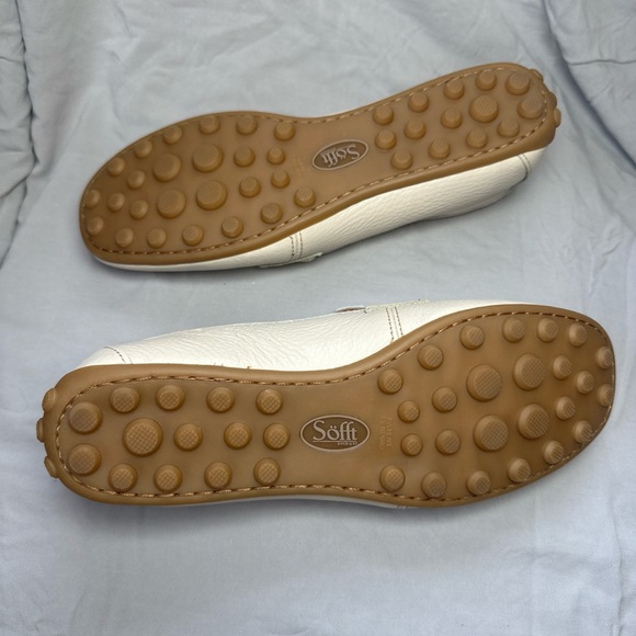 Sofft Women’s Leather Allie Penny Loafers Cream Leather Size 8M New - Picture 7 of 7